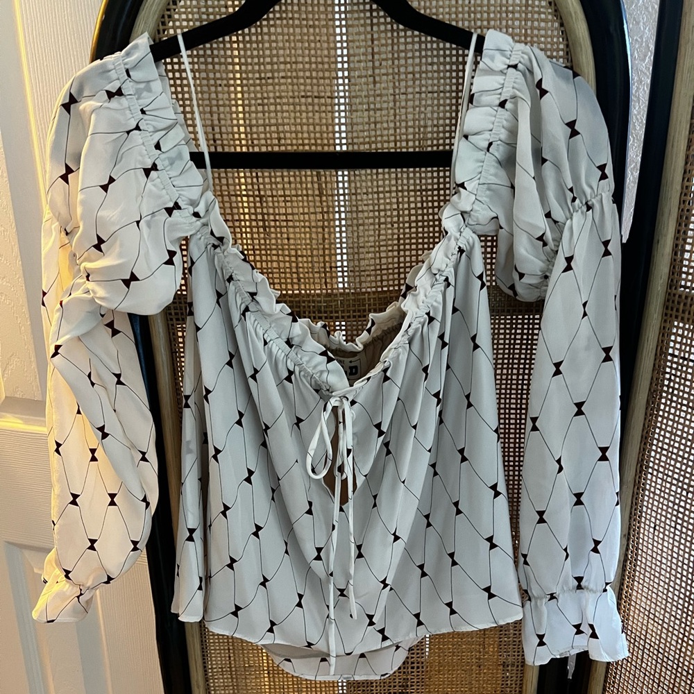 Stone cold Fox Silk Blouse